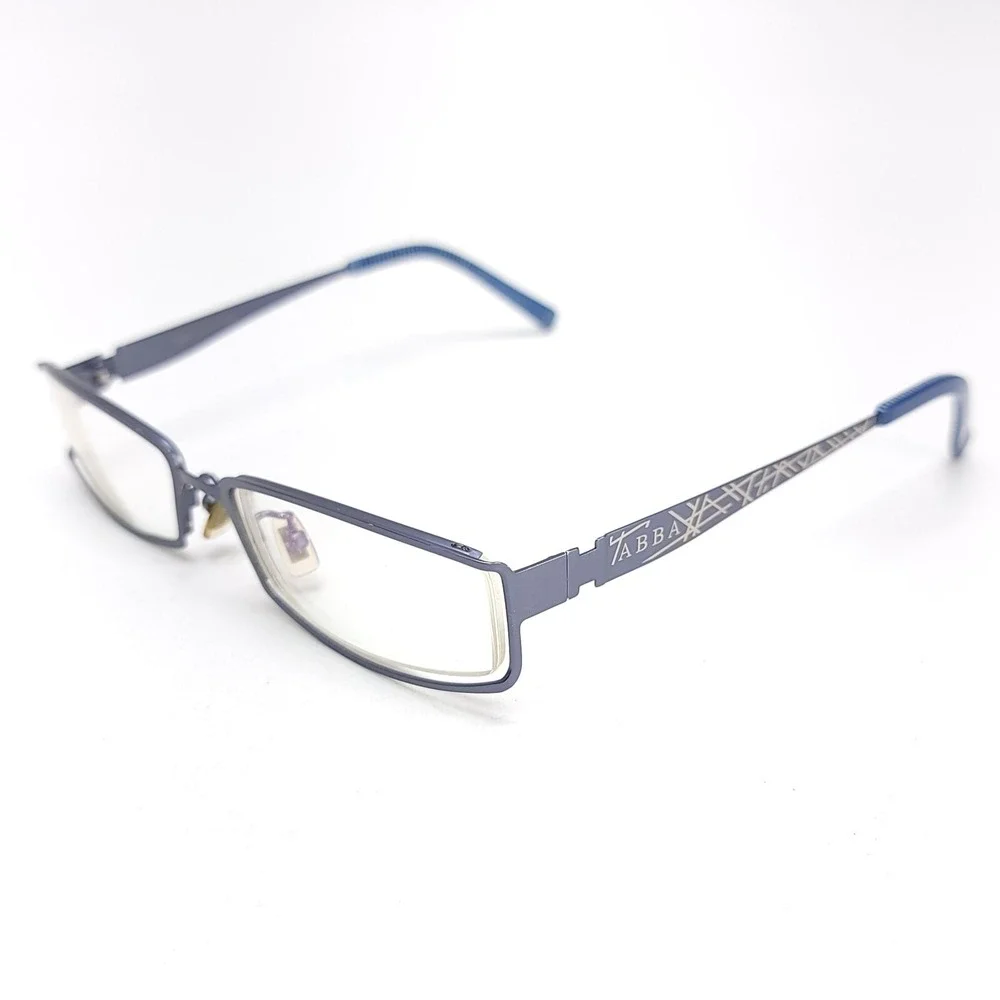 ABBA Eyeglass Frames ONLY AB‎ 8031 C36 52/18/138 Silver Blue